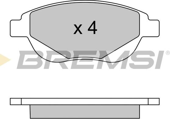 Brembo P61137N - Kit de plaquettes de frein, frein à disque cwaw.fr