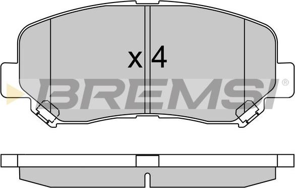 Bremsi BP3535 - Kit de plaquettes de frein, frein à disque cwaw.fr