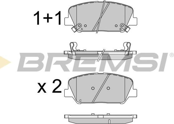 Bremsi BP3531 - Kit de plaquettes de frein, frein à disque cwaw.fr