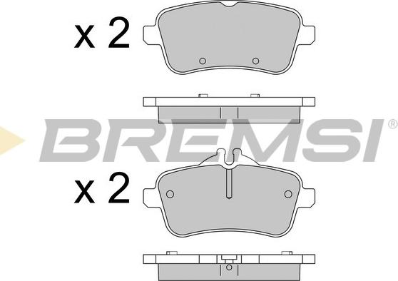 Bremsi BP3538 - Kit de plaquettes de frein, frein à disque cwaw.fr