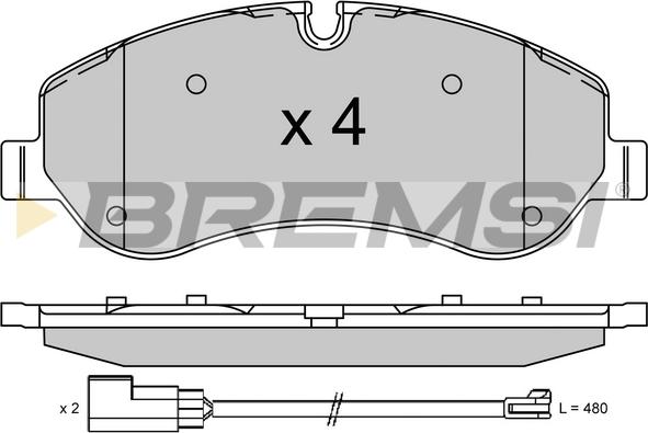 Bremsi BP3525 - Kit de plaquettes de frein, frein à disque cwaw.fr