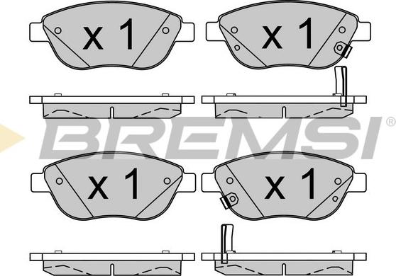 Bremsi BP3523 - Kit de plaquettes de frein, frein à disque cwaw.fr