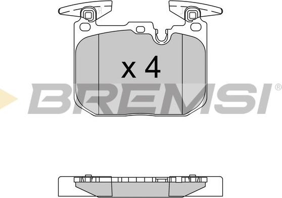 Bremsi BP3522 - Kit de plaquettes de frein, frein à disque cwaw.fr