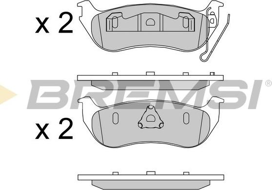 Bremsi BP3576 - Kit de plaquettes de frein, frein à disque cwaw.fr