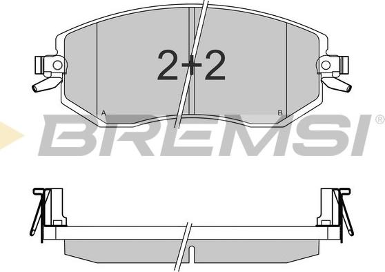 Bremsi BP3570 - Kit de plaquettes de frein, frein à disque cwaw.fr