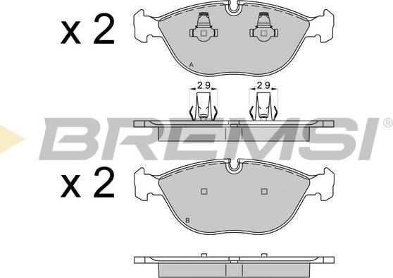 Bremsi BP3571 - Kit de plaquettes de frein, frein à disque cwaw.fr