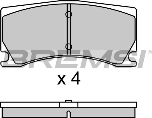 Bremsi BP3699 - Kit de plaquettes de frein, frein à disque cwaw.fr