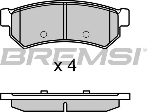 Bremsi BP3695 - Kit de plaquettes de frein, frein à disque cwaw.fr