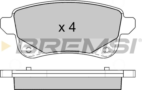 Bremsi BP3645 - Kit de plaquettes de frein, frein à disque cwaw.fr