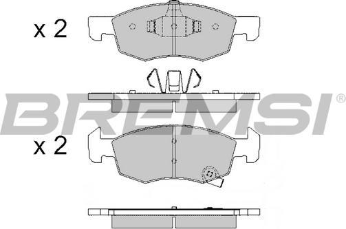 Bremsi BP3646 - Kit de plaquettes de frein, frein à disque cwaw.fr