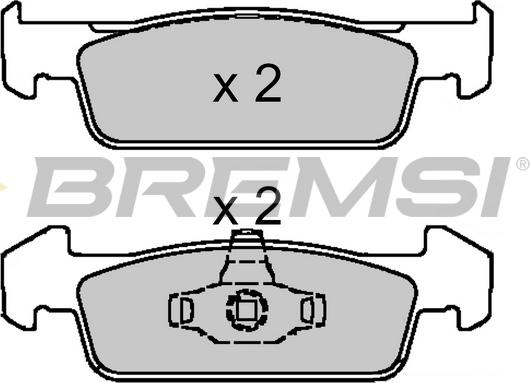 Bremsi BP3647 - Kit de plaquettes de frein, frein à disque cwaw.fr