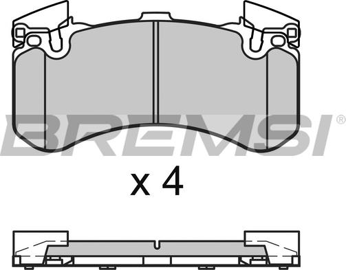 Bremsi BP3654 - Kit de plaquettes de frein, frein à disque cwaw.fr