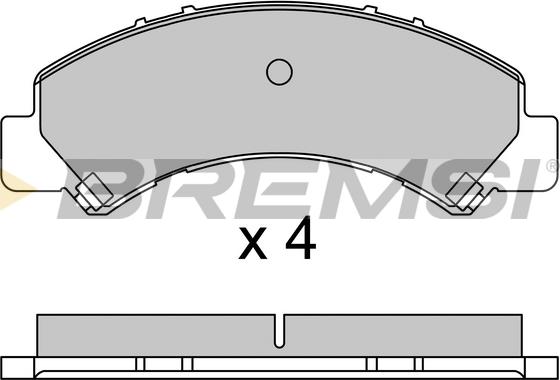 Bremsi BP3650 - Kit de plaquettes de frein, frein à disque cwaw.fr