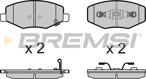 Bremsi BP3658 - Kit de plaquettes de frein, frein à disque cwaw.fr