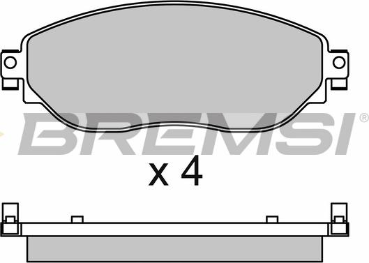 Bremsi BP3653 - Kit de plaquettes de frein, frein à disque cwaw.fr