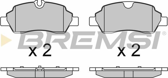 Bremsi BP3652 - Kit de plaquettes de frein, frein à disque cwaw.fr