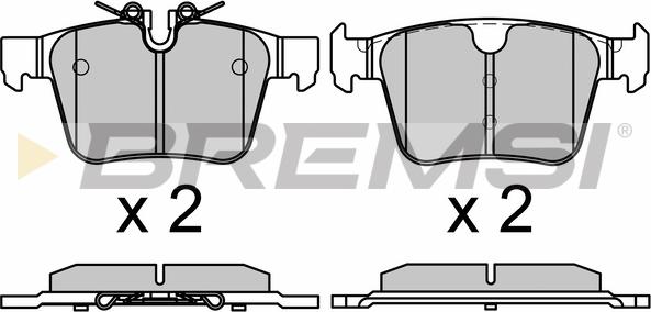 Bremsi BP3664 - Kit de plaquettes de frein, frein à disque cwaw.fr