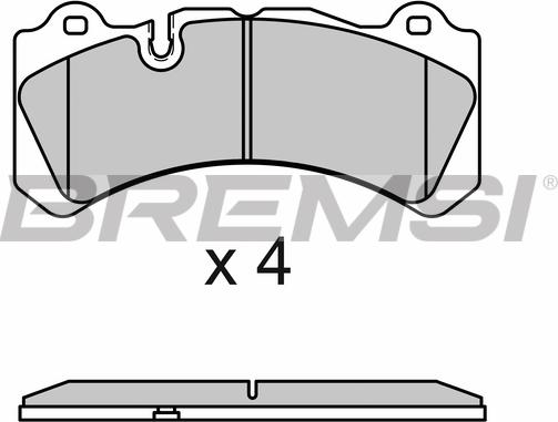 Bremsi BP3665 - Kit de plaquettes de frein, frein à disque cwaw.fr