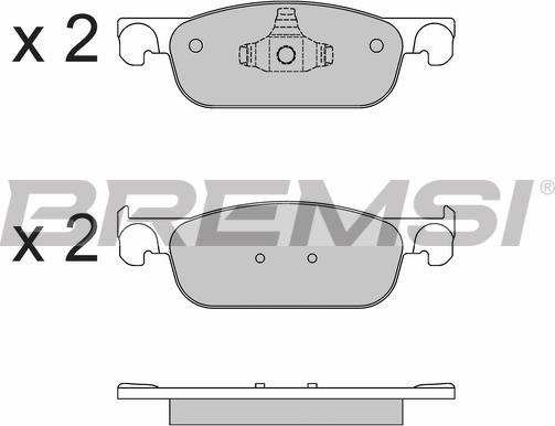 Bremsi BP3662 - Kit de plaquettes de frein, frein à disque cwaw.fr