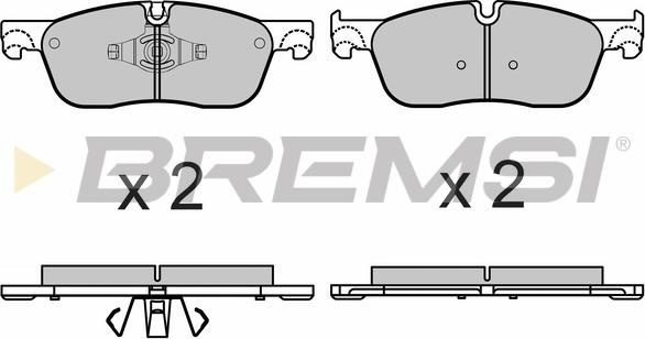 Bremsi BP3667 - Kit de plaquettes de frein, frein à disque cwaw.fr