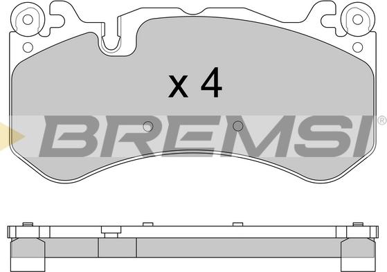 Bremsi BP3609 - Kit de plaquettes de frein, frein à disque cwaw.fr