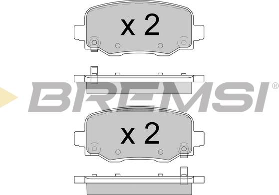 Bremsi BP3604 - Kit de plaquettes de frein, frein à disque cwaw.fr