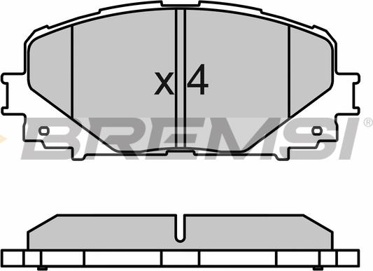 Bremsi BP3600 - Kit de plaquettes de frein, frein à disque cwaw.fr