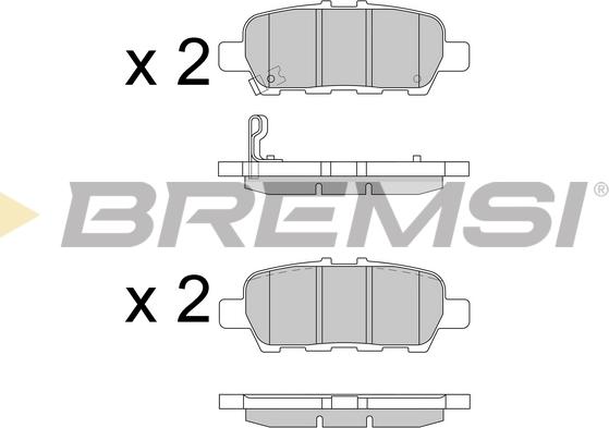 Bremsi BP3608 - Kit de plaquettes de frein, frein à disque cwaw.fr