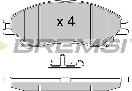 Bremsi BP3603 - Kit de plaquettes de frein, frein à disque cwaw.fr