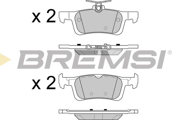 Bremsi BP3602 - Kit de plaquettes de frein, frein à disque cwaw.fr