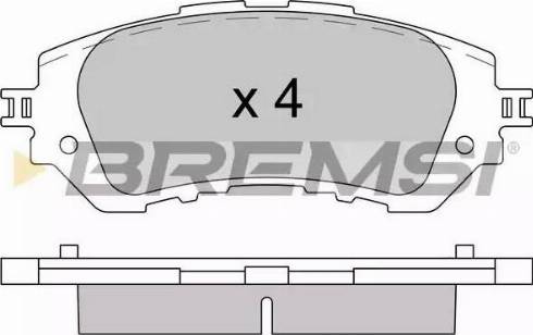 Bremsi BP3607 - Kit de plaquettes de frein, frein à disque cwaw.fr