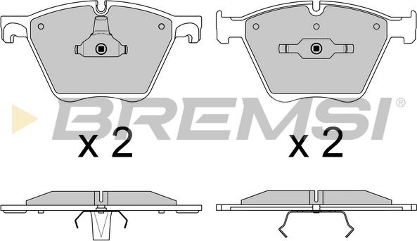 Bremsi BP3615 - Kit de plaquettes de frein, frein à disque cwaw.fr