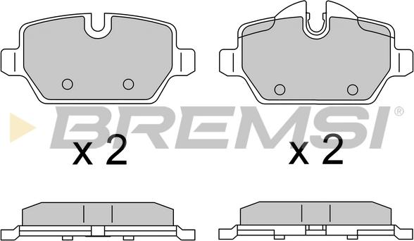 Bremsi BP3616 - Kit de plaquettes de frein, frein à disque cwaw.fr