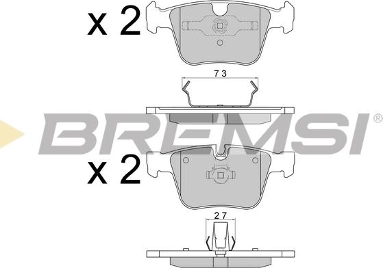 Bremsi BP3610 - Kit de plaquettes de frein, frein à disque cwaw.fr