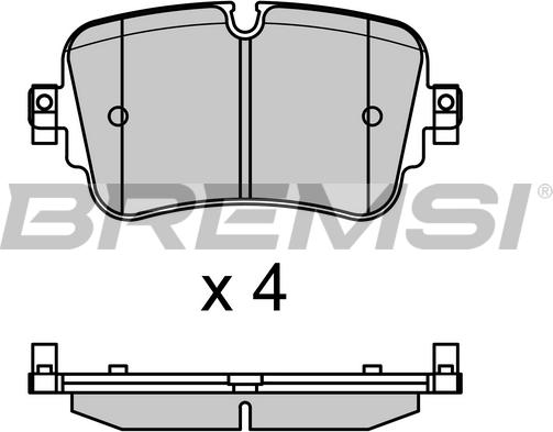 Bremsi BP3686 - Kit de plaquettes de frein, frein à disque cwaw.fr