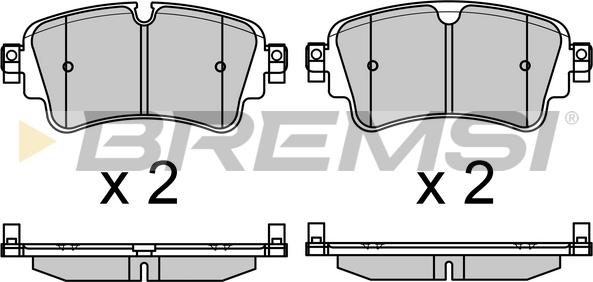 Bremsi BP3688 - Kit de plaquettes de frein, frein à disque cwaw.fr