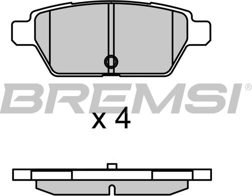 Bremsi BP3683 - Kit de plaquettes de frein, frein à disque cwaw.fr