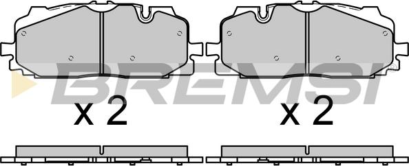 Bremsi BP3687 - Kit de plaquettes de frein, frein à disque cwaw.fr