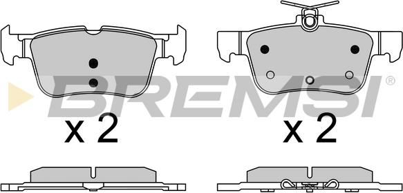 Bremsi BP3637 - Kit de plaquettes de frein, frein à disque cwaw.fr