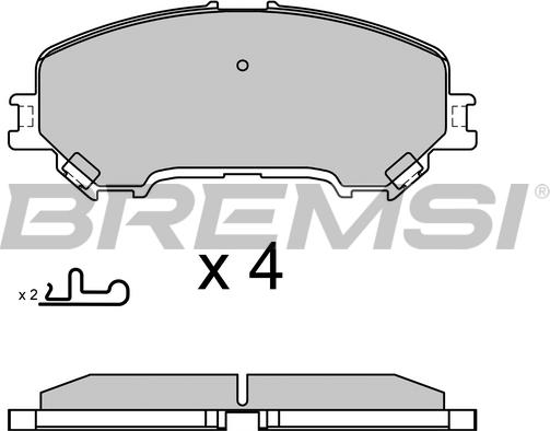 Bremsi BP3629 - Kit de plaquettes de frein, frein à disque cwaw.fr