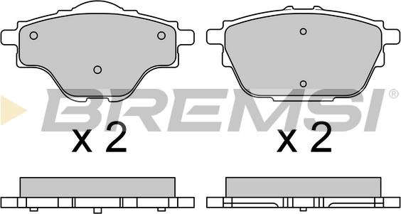 Bremsi BP3625 - Kit de plaquettes de frein, frein à disque cwaw.fr