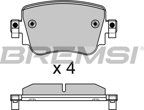 Bremsi BP3623 - Kit de plaquettes de frein, frein à disque cwaw.fr