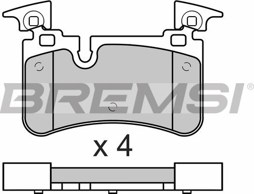 Bremsi BP3676 - Kit de plaquettes de frein, frein à disque cwaw.fr