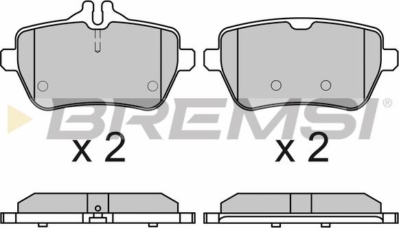 Bremsi BP3672 - Kit de plaquettes de frein, frein à disque cwaw.fr