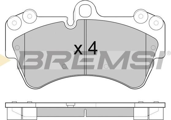 Bremsi BP3099 - Kit de plaquettes de frein, frein à disque cwaw.fr