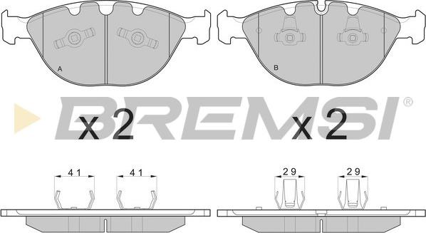 Bremsi BP3095 - Kit de plaquettes de frein, frein à disque cwaw.fr