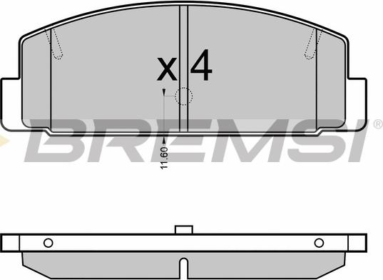 Bremsi BP3090 - Kit de plaquettes de frein, frein à disque cwaw.fr