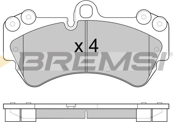 Bremsi BP3098 - Kit de plaquettes de frein, frein à disque cwaw.fr