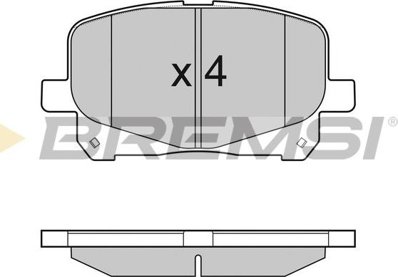 Bremsi BP3049 - Kit de plaquettes de frein, frein à disque cwaw.fr