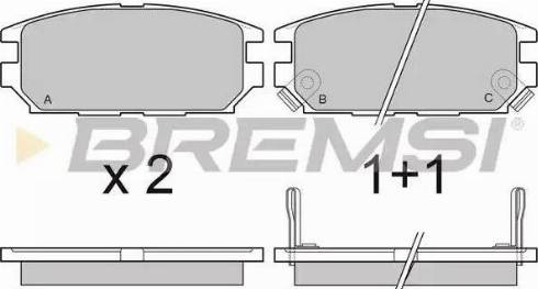 Bremsi BP3046 - Kit de plaquettes de frein, frein à disque cwaw.fr